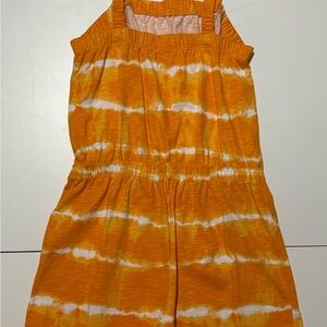 Juicy Couture Orange and White Tie-Dye Top